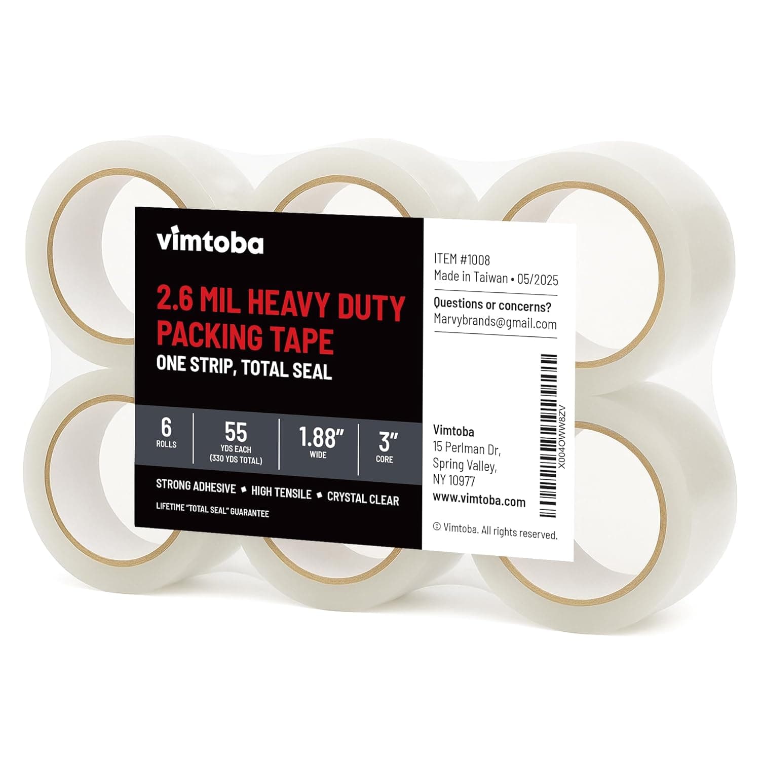 2.6 Mil Heavy-Duty Packing Tape